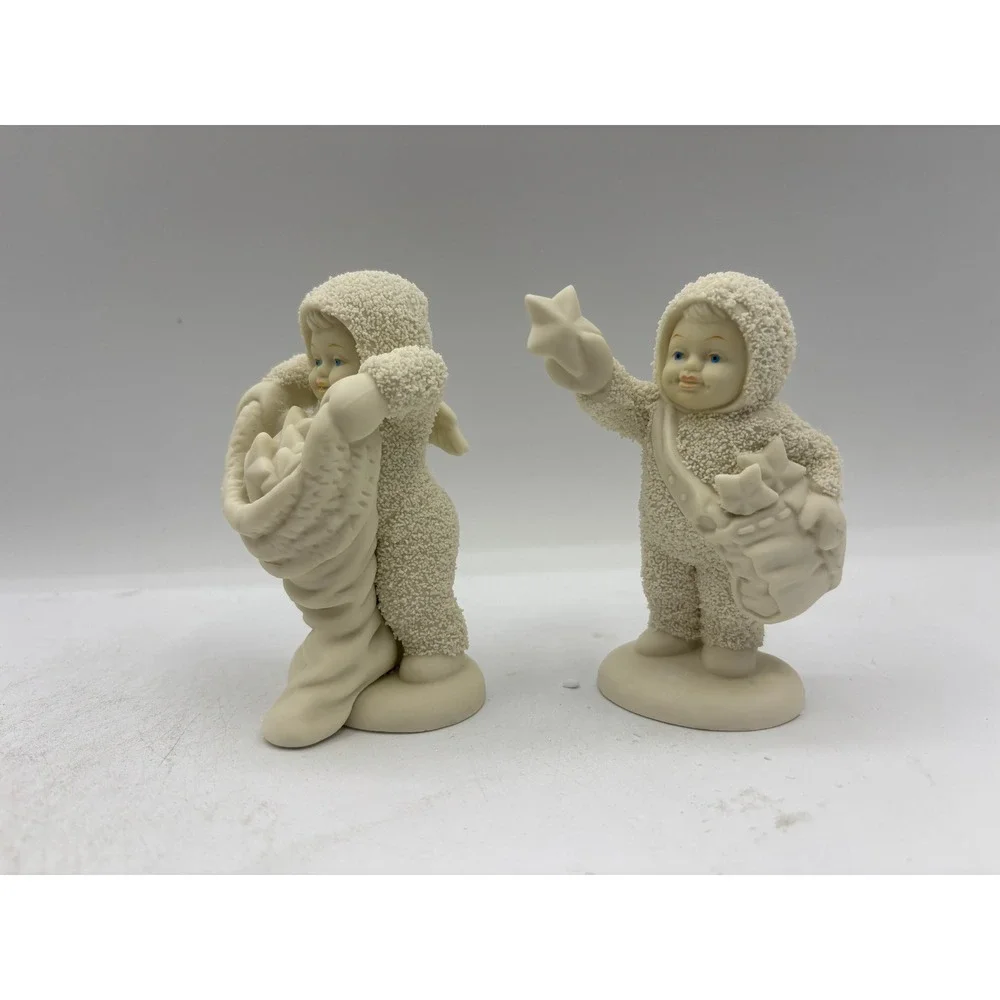 Dept 56 1996 Winter Tales of the Snowbabies With Hugs & Kisses Set of 2 68813